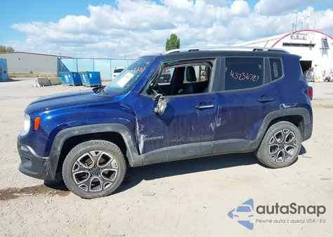 2017 Jeep Renegade Limited 4X4 from USA, damaged, VIN ZACCJBDB1HPE44480